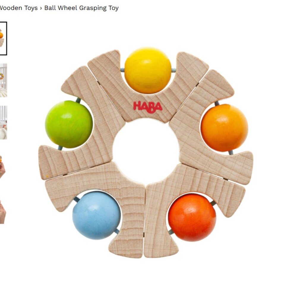 HABA ball wheel grasping toy